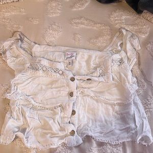 Belk White Blousey top